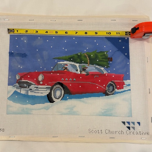 Holiday Needlepoint Canvas - Scott Church Creative - Picture 2 of 4